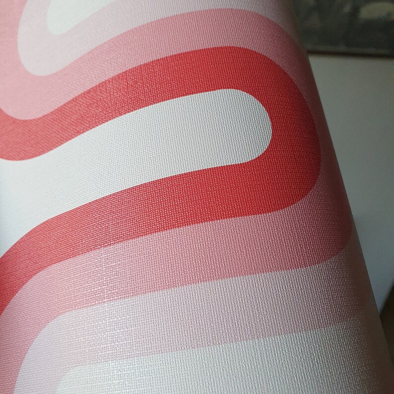 Pink Peel and Stick Wallpaper Pink Wallpaper Vintage Pink Etsy