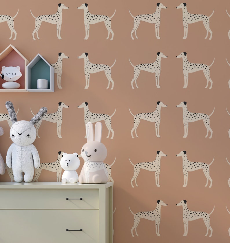 Beige dalmatian dog wallpaper