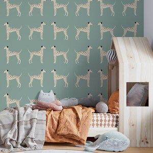 Blue dalmatian dog wallpaper