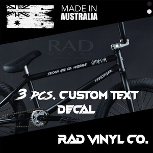 Custom Text 3pcs. 15cm to 30cm | Vinyl Sticker Decal
