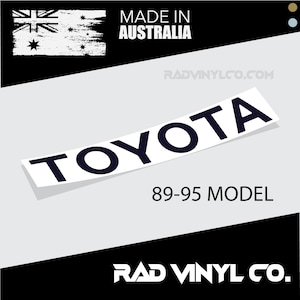 TOYOTA HiLUX (1989-1995) Heckklappe | Vinyl-Aufkleber-Abziehbild