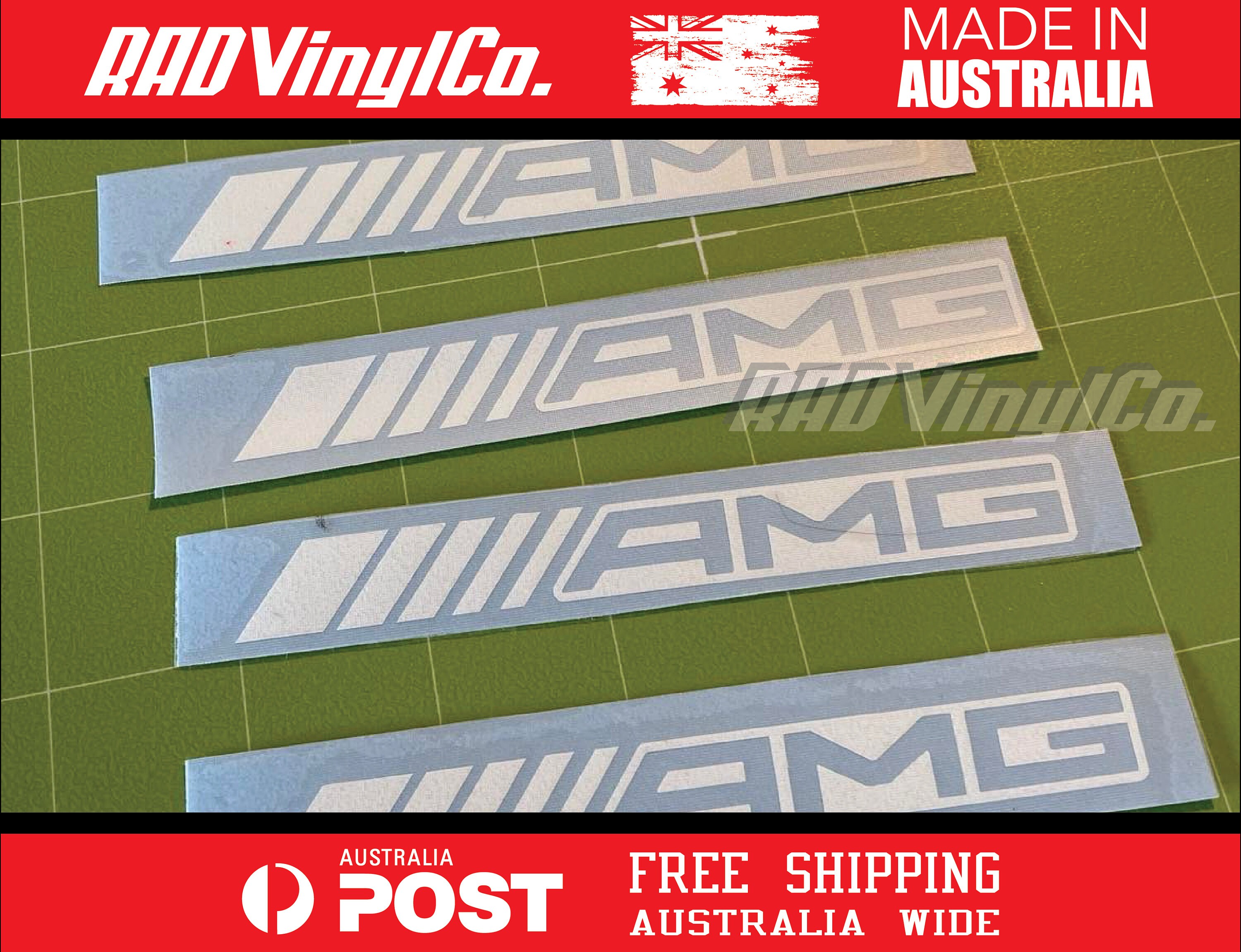 AMG Sticker Universal Car Sticker Mercedes Badge Door Handle Vinyl ...