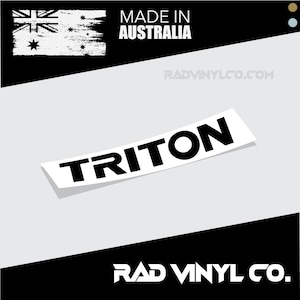 Mitsubishi &quot;TRITON&quot; Tray Body | Vinyl Sticker Decal