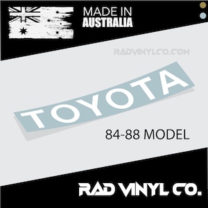 TOYOTA HiLUX (1984-1988) Heckklappe | Vinyl-Aufkleber-Abziehbild
