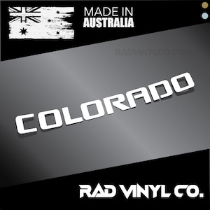 COLORADO Holden Tailgate Vinyl Sticker Decal