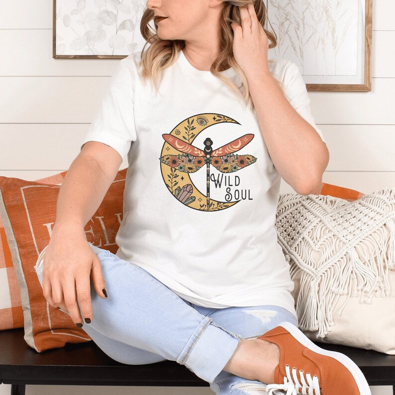 WILD GARDEN DRAGONFLY LS TEE