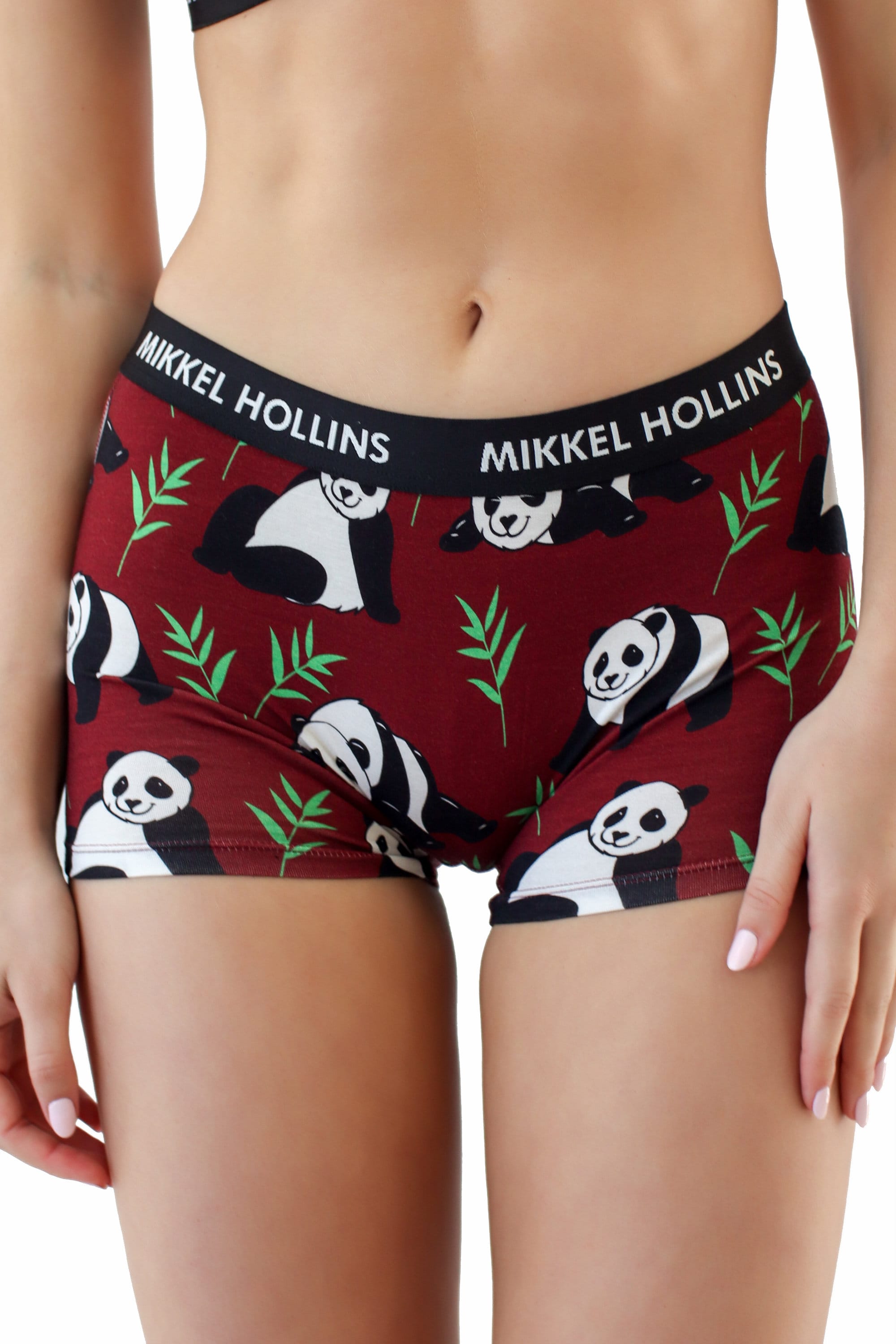 Couple Matching Underwear Set, Lazy Panda Design, Mix and Match From Men  Boxer, Women Thong-hipster-boy Shot and Bralette 