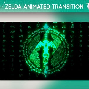 Zelda animated transition, animated stinger transition, obs streamlabs transition, TOTK