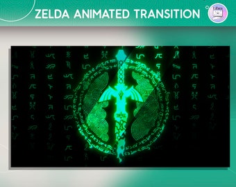 Zelda animated transition, animated stinger transition, obs streamlabs transition, TOTK
