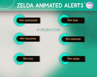 Zelda animated alerts