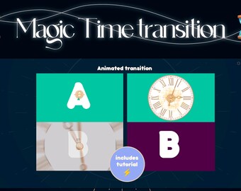 Magic Time transition, animated stinger transition, obs streamlabs transition, clock transition