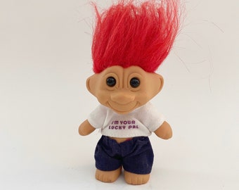 Troll Doll Red Hair I'm Your Lucky Pal 5"