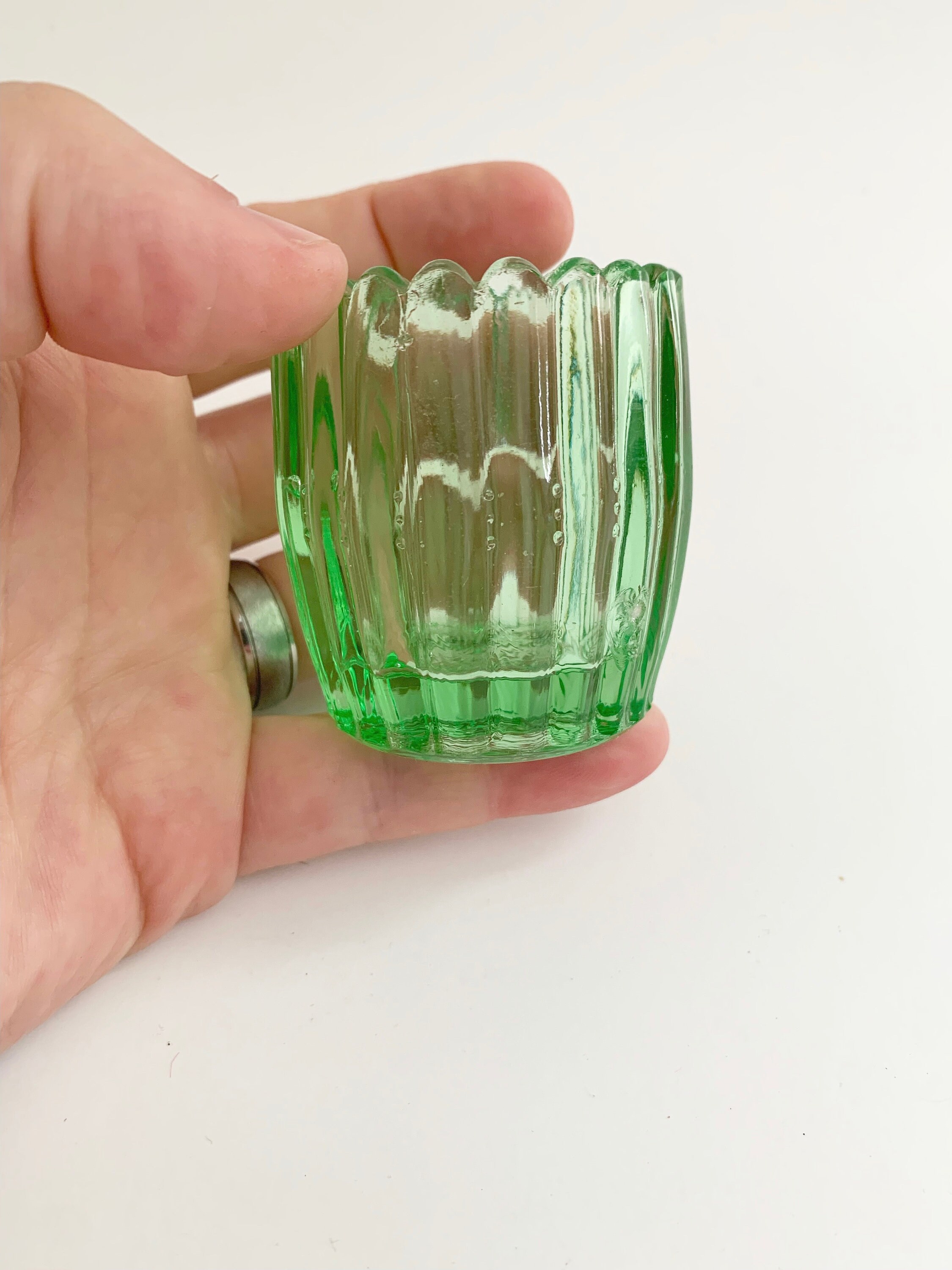 Uranium Glass Toothpick Holder Etsy