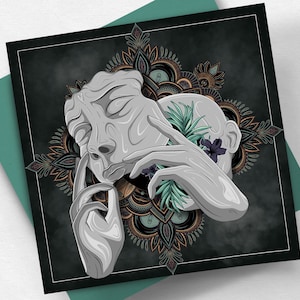 MODEM MEMORIES - Psychedelische illustratie in vierkant formaat