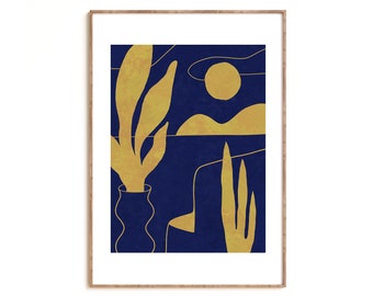 Abstract Wall Art, Modern Aesthetic Print, Minimalist Contemporary Art Poster, Home Decor
