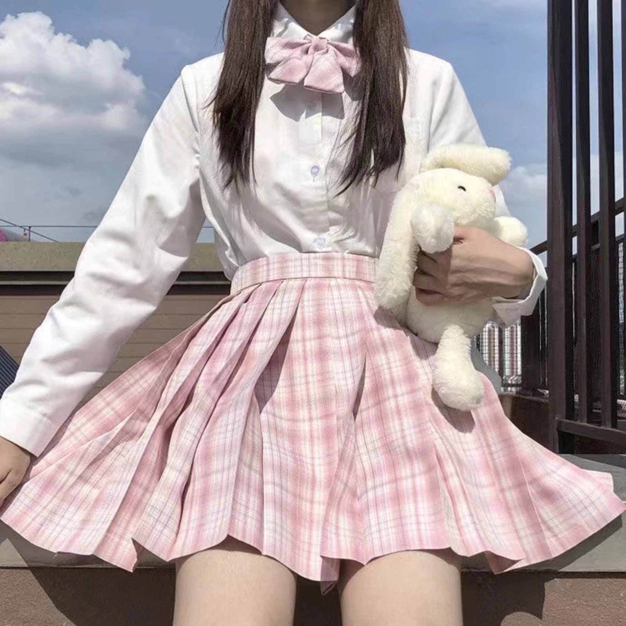 Schoolgirl Showing Pussy