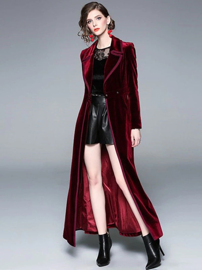 Winter Maxi Coat Autumn Coat Plus Size Collar Wrap Black - Etsy