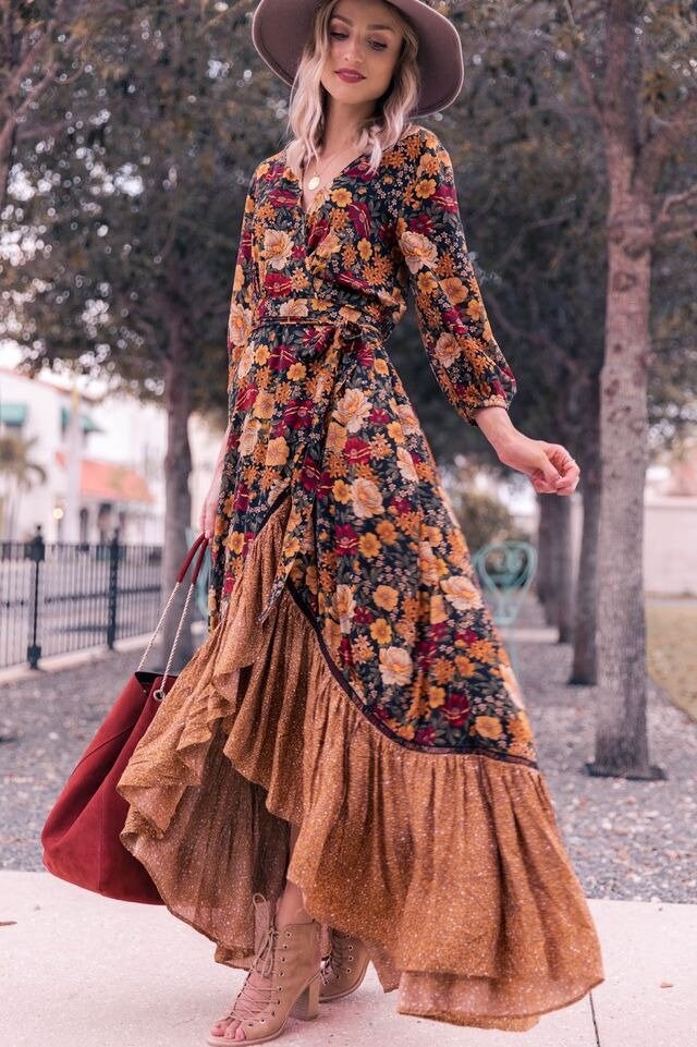 Autumn Long Dress - Etsy