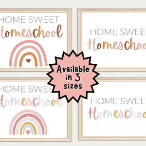 Home Sweet Homeschool, homeschool décor, home sweet homeschool digital download, homeschool classroom décor, homeschool mom, homeschool sign