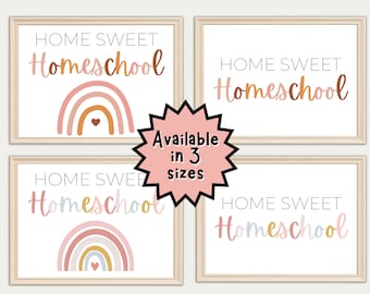 Home Sweet Homeschool Zeichen, Klassenzimmer Dekor (Digitaler Download)