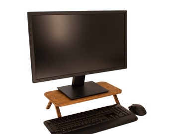 Monitorständer aus Holz , Bildschirmständer, Ergonomischer Ständer, Monitorerhöhun,  Monitorarme & Ständer Schreibtischerhöhung