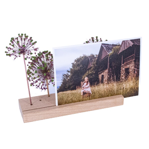 Card holder wood long | Photo bar wood | Flowerbar | Card holder wood large | Photo holder | Wooden standee cards | Wooden picture holder