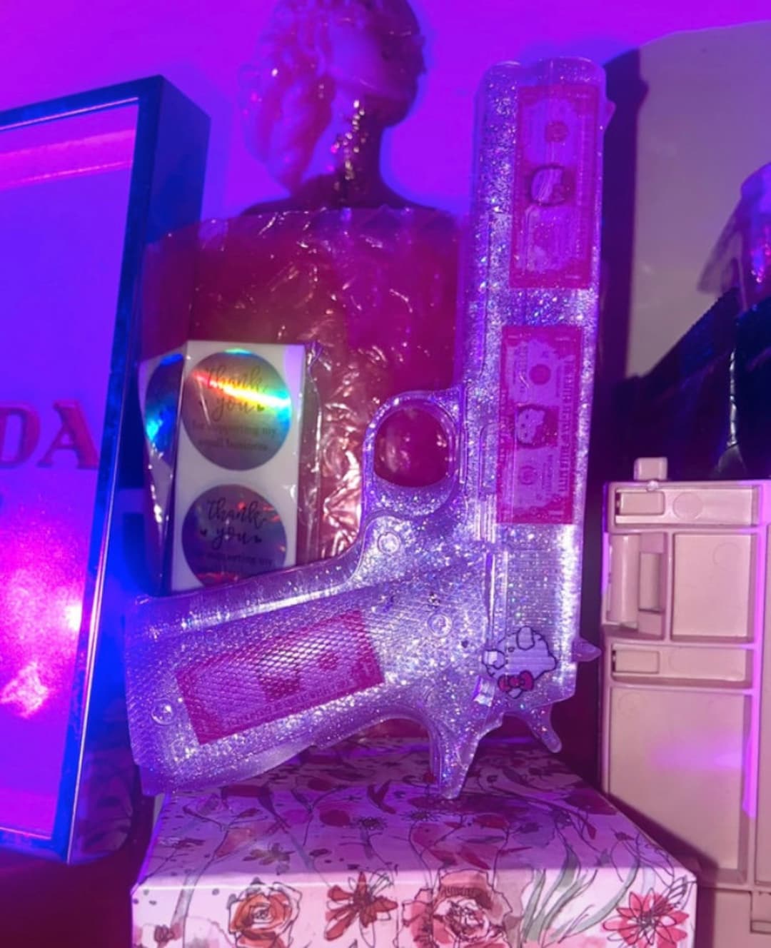 Hello Kitty Fake Gun Resin Gun Etsy