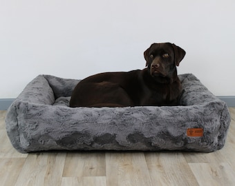 Hundebett Kuschelbett Deluxe orthopädisch von HS-Hundebett, Farbe Anthrazit