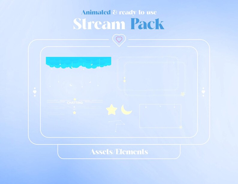 Loading Imagestream Celestial Animated Stream Pack: Twitch Overlays, Alerts, Transitions ...