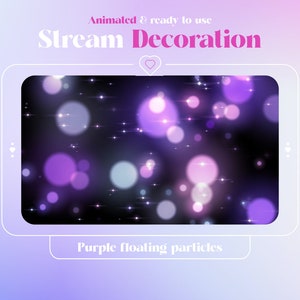 Animated Purple Gradient Particle Stream Overlay