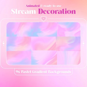 Animierte Twitch Stream Hintergründe mit Farbverlauf