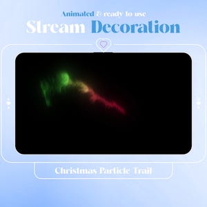 Animated Christmas Particle Trail: Red Ghost Overlay for Twitch