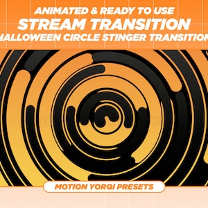 Animated Halloween Twitch Stinger Transition: Spooky Stream Overlay