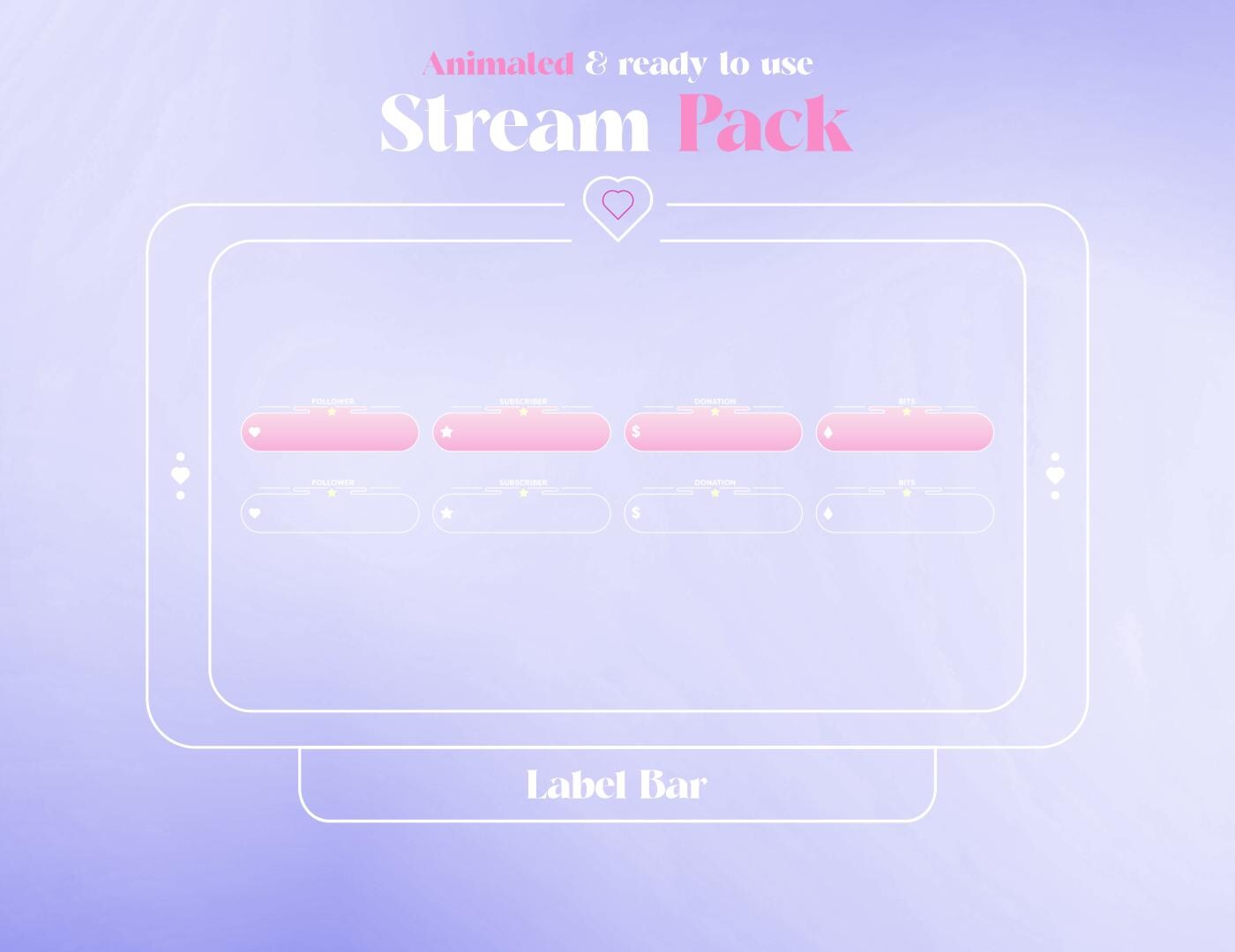Loading Imagestream Pink Celestial Dream Animated Stream Pack: Twitch Overlays, Alerts ...