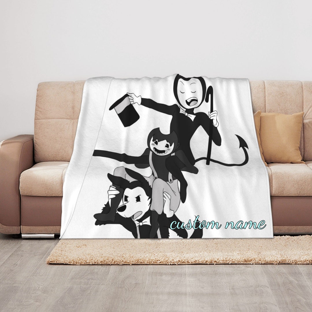 Bendy and the Ink Machine Personalized Custom Throw Blanket Etsy