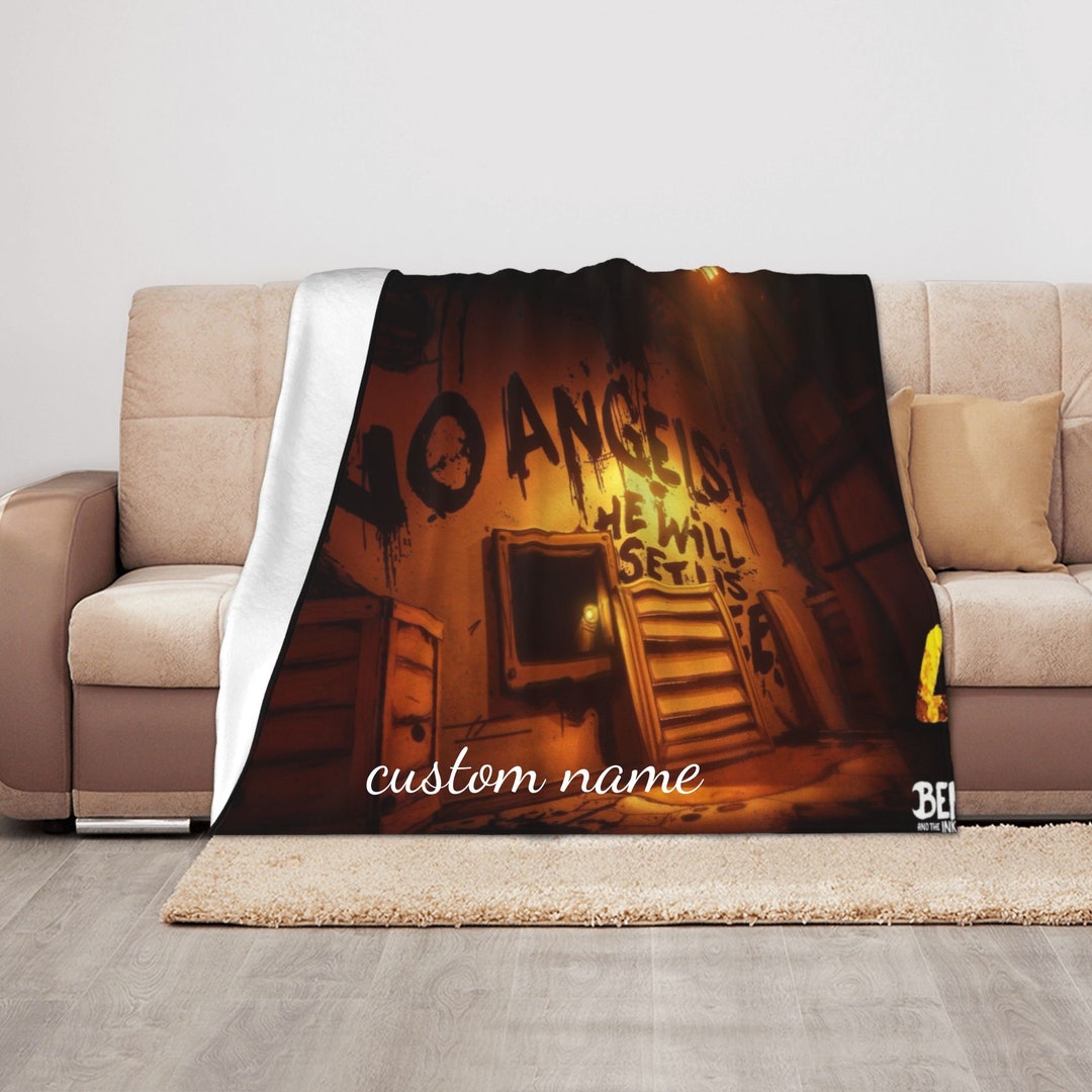 Bendy and the Ink Machine Personalized Custom Throw Blanket Etsy UK