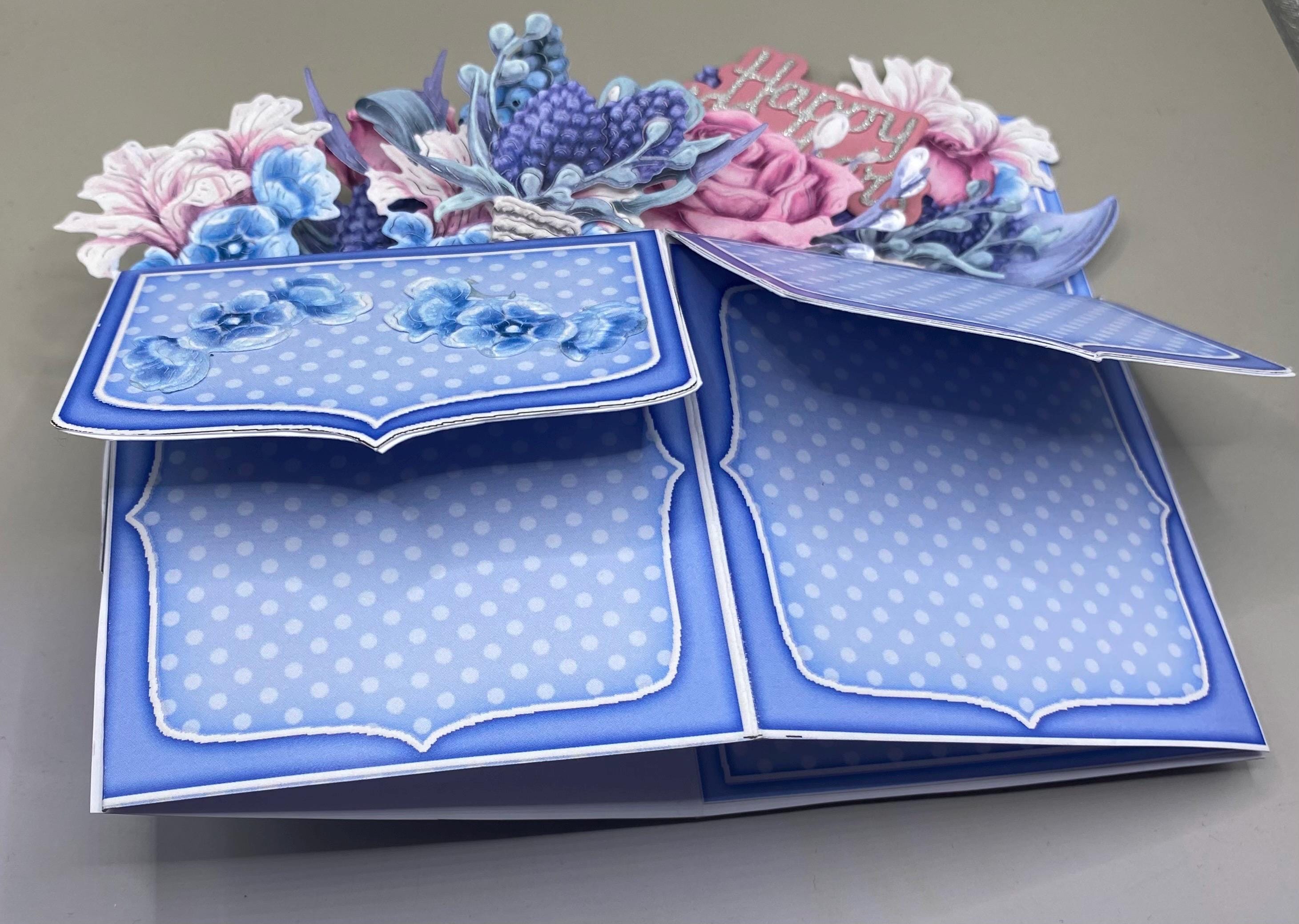 Birthday Flowers Pop up Box Card Handmade - Etsy UK