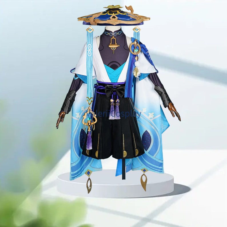 Game Genshin Impact Wanderer Cosplay Costume for Men Halloween Etsy