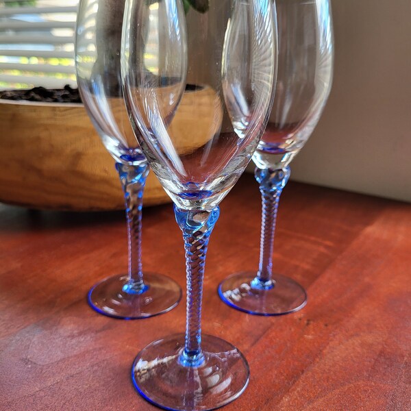 Hand Blown Wine Glasses Etsy