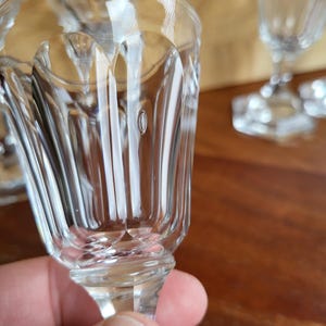 5 vintage Val st Lambert wijnglazen