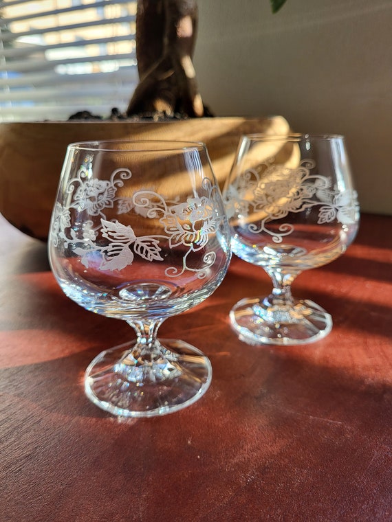 Vintage Cognac Gläser handgefertigt