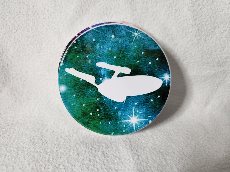 Star Trek Starship Enterprise Coasters Ceramic Etsy