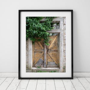 Weathered Yellow Croatian Door Wall Art, Door Architecture Decor, Door Print Photo, Urban Modern Poster | PRINTABLE Digital Download