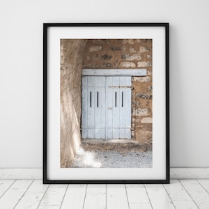 White Wood Double Door Wall Art, Architectural Decor, Rustic Vintage Door Print , Living Room Office Decor  | PRINTABLE Digital Download