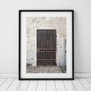 Brown Rusted Steel Door Wall Art, Architectural Decor, Rustic Vintage Door Print , Living Room Office Decor  | PRINTABLE Digital Download