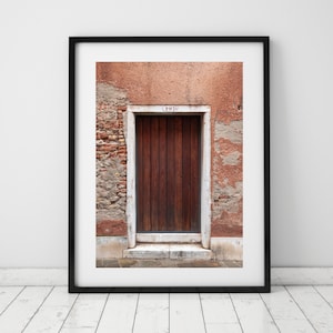 Holz Venezianische Tür Wandkunst, Tür Architektur Dekor, Tür Druck Foto, Urban Modern Poster | DRUCKBARER digitaler Download