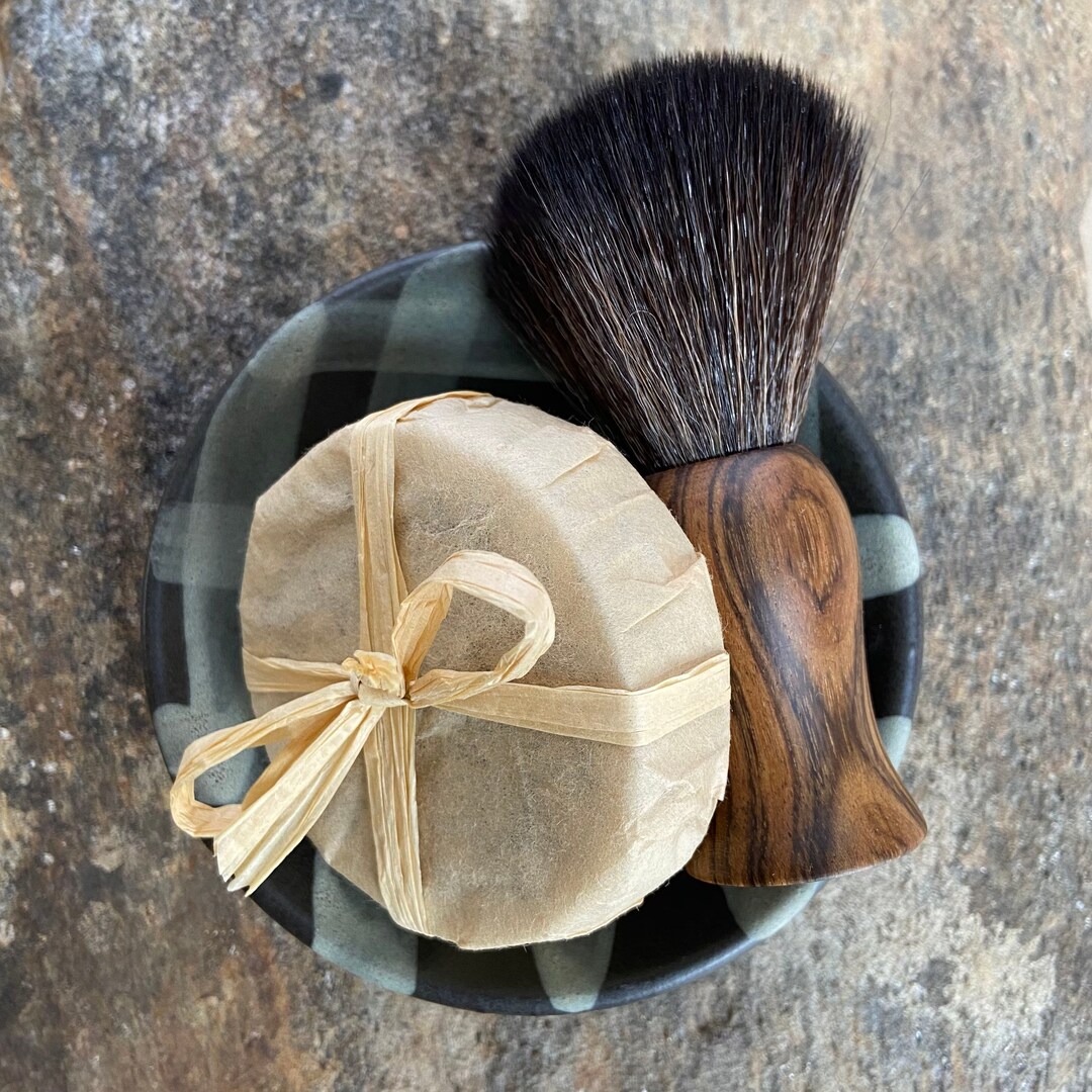 Wet Shave Collection With Premium Shave Brush and Shave Bowl Shaving