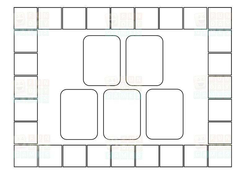 Printable Board Game Template 3, Blank Board Game, Classroom Board Game