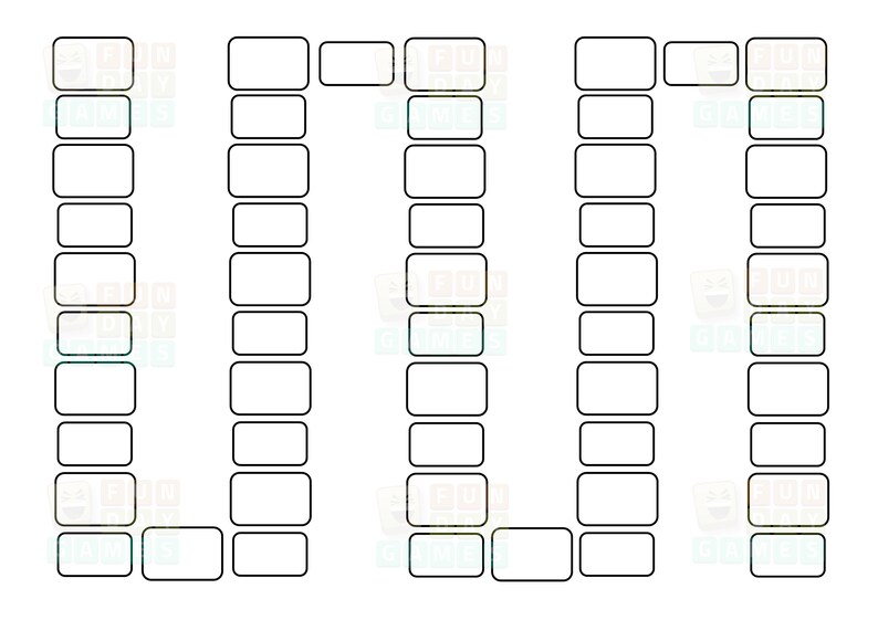Printable Board Game Template 9, Blank Board Game, Educational Board ...