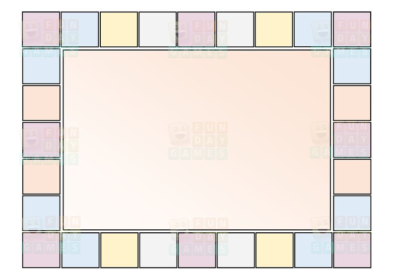Printable Board Game Template 2, Blank Board Game, Classroom Board Game ...